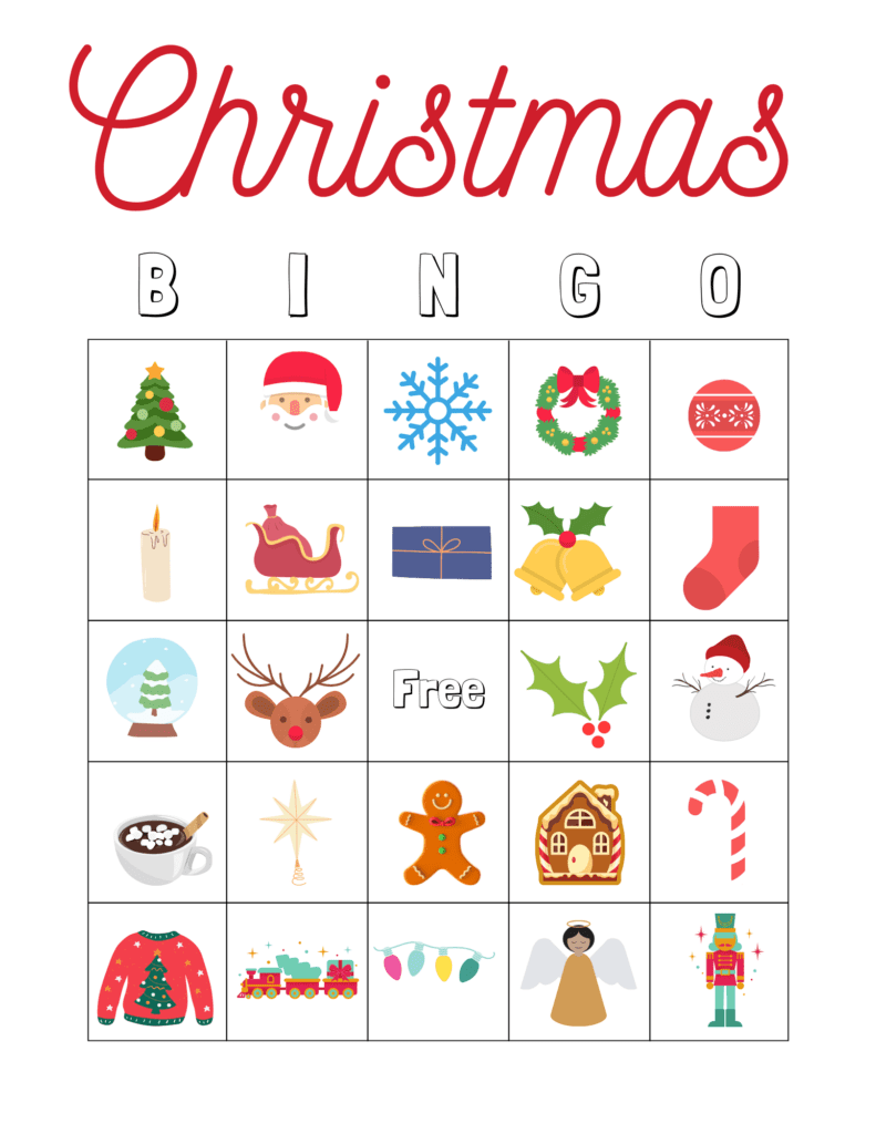 free christmas bingo for kids - arinsolangeathome